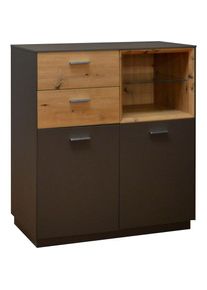 M&auml;usbacher M&auml;usbacher, Kommode &raquo;Frame&laquo; Breite 99 cm, lava matt/asteichefarben, B/H/T: 99 cm x 110 cm x 41 cm, lava matt/asteichefarben