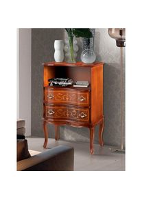 Home Affaire, Kommode &raquo;Palermo&laquo; Breite 58 cm, Nuss, Holz teilmassiv, B/H/T: 58 cm x 87 cm x 31 cm, Nuss