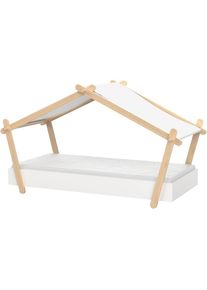 Demeyere Group, Kinderbett &raquo;Lodge&laquo; Bett in der Hausform, matt weiss, Liegefl&auml;che L&auml;nge Breite: 200 cm x 90 cm, matt weiss