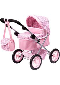 BAYER, Puppenwagen &raquo;Trendy, Leopard&laquo; mit Wickeltasche, rosa, Puppenwagen