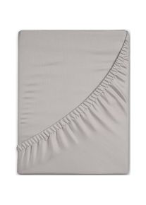 good morning , Spannbettlaken »Renforcé « 100% Baumwolle, Renforcé, Rundumgummi, bis 25 cm höhe, 80x200, Weiß , sand , Obermaterial: 100% Baumwolle...