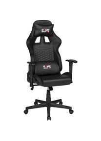 Duo Collection , Chefsessel »Game-Rocker G-10 LED«, Kunstleder-Netzstoff, Gaming Chair mit LED Wechselbeleuchtung , schwarz + schwarz