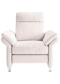 Home Affaire, Sessel &raquo;Mailand Fernsehsessel&laquo; mit komfortablem Federkern-Sitz, wahlweise mit Move-Funktion, creme, Struktur ( 100% Polyester), Easy 