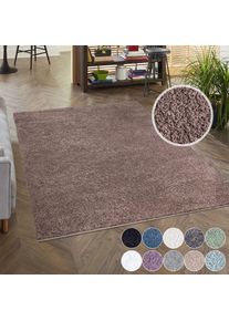 Carpet City , Hochflor-Teppich »City Shaggy« rechteckig 30 mm Höhe Auch als Läufer, Langflor, Uni, Shaggy, flauschig-weich , braun , Obermaterial:...
