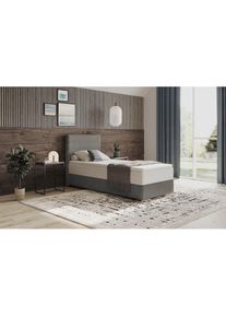 Mr. Couch, Boxbett &raquo;Stratus 2&laquo; inkl. Bettkasten und Matratze, Aqua Clean Pascha 612 melange, 64% Polyester / 36% Baumwolle, Aqua Clean Pascha, Aqua 