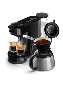 Philips Senseo , Kaffeepadmaschine »Switch HD6592/64, 2-in-1 Pad und Filterkaffee«, 1 l Kaffeekanne, aus 26% rec. Plastik , schwarz