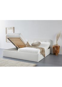 Westfalia Schlafkomfort , Polsterbett »Rostock« auch mit Stauraum und Kopfteilverstellung erhältlich , weiß