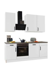 Wiho-Küchen wiho Küchen , Küchenzeile »"Simi", wahlweise mit E-Geräten, mit verstellbaren Füßen« Soft-Close-Funktion in Schubkästen und Auszügen, Breite 220 cm...