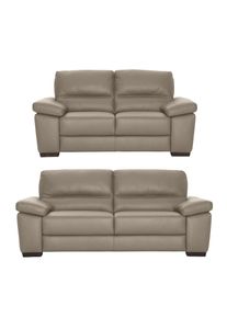 Calia italia , Polstergarnitur »Gaia, hochwertige Garnitur aus 2-Sitzer und 3-Sitzer, edles Design«, (Set, 2 tlg.), Ledergarnitur, in zwei...