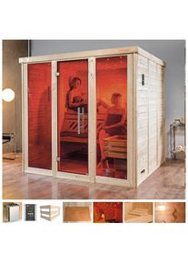 Weka, Sauna &raquo;Kemi Panorama&laquo; 7, 5 kW Ofen mit ext. Steuerung, naturbelassen, Saunaofen, naturbelassen