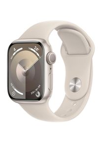 Apple , Smartwatch »Watch Series 9 Aluminium«, (4,1 cm / 1,69 Zoll), Watch OS 10, Sport Band , Polarstern/Polarstern , iPhone erforderlich zur...