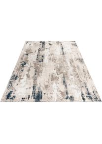 Obsession, Teppich &raquo;My Phoenix 124&laquo; rechteckig 9 mm H&ouml;he Kurzflor, modernes abstraktes Design, 3D-Effekt, aquablau, Polyester, B : 200 cm 1 Stk. -9 mm