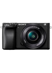 Sony , Kompaktkamera »Alpha 6400 + 16-50mm Objektiv«, 24,2 MP, Bluetooth , schwarz , TEILEN SIE IHRE AUFNAHMEN: Einfaches Übertragen auf Ihre...