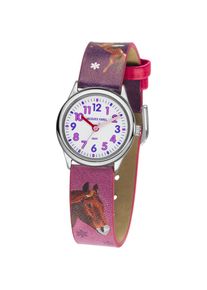 Jacques Farel , Jungen , Quarzuhr »HCC 543, mit Pferdemotiv« Armbanduhr, Kinderuhr, Mädchenuhr, ideal auch als Geschenk , pink-lila , Bezaubernde...