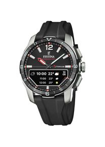 Festina , Smartwatch »Connected D«, Quarzuhr, Armbanduhr, Herrenuhr, Schrittzähler, Weltzeit, Stoppfunkt. , schwarz , Topaktuelle Herrensmartwatch