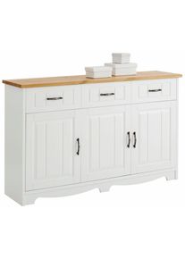 Home Affaire , Sideboard »Trinidad« Kommode, Breite 148 cm , weiß/honigfarben , 0