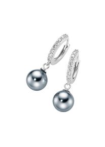 Lady , Damen , Paar Ohrhänger , grau