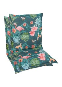 GO-DE, Sesselauflage &raquo;Niederlehner&laquo;, petrol, Obermaterial: 65% Polyester, 35% Baumwolle, B/H/T: 100 cm x 8 cm x 50 cm, petrol