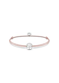 Thomas Sabo , Armband »Baum der Liebe, LS125-401-19-L20V« , silberfarben , 20 , Das feine, handgeknüpftes und farbiges Textilarmband mit Anhänger...