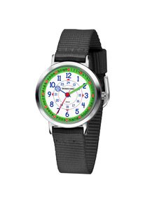 Jacques Farel , Quarzuhr »Happy Learning Kinderuhr, KOP 08«, Armbanduhr, Kinderuhr, ideal auch als Geschenk , schwarz , Modische Armbanduhr für Jungen
