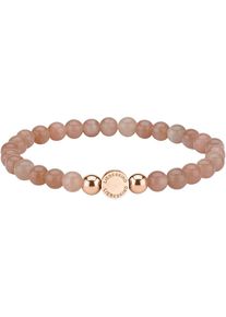 Liebeskind Berlin , Damen,Jugendliche , Armband »Schmuck Geschenk Armkette Zugarmband« mit Edelsteinen , roségoldfarben-rosa + rosa , 17 cm ,...