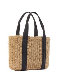 Vivance , Shopper »Strandtasche«, Schultertasche, Korbtasche, Tragetasche, Bast-Optik VEGAN , beige