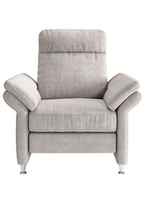 Home Affaire, Sessel &raquo;Mailand Fernsehsessel&laquo; mit komfortablem Federkern-Sitz, wahlweise mit Move-Funktion, hellgrau, Struktur ( 100% Polyester), Easy 