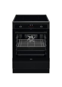AEG , Induktions-Standherd »CIB6499APB«, mit Teleskopauszug nachrüstbar, Bridge-Funktion , Matt Black , Display: LED-Touch-Display