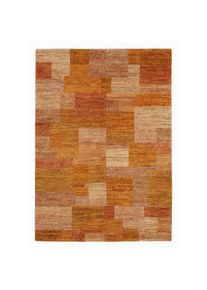 OCI DIE TEPPICHMARKE , Orientteppich &raquo;Elegant New Lima&laquo; rechteckig 13 mm H&ouml;he reine Wolle, handgekn&uuml;pft, Wohnzimmer , orange , Obermaterial: 100%...
