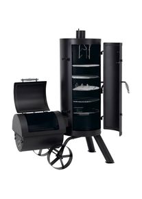 Tepro , Holzkohlegrill »Räucherofen Fairfax«, BxTxH: 118,6x66,4x145,6 cm , schwarz