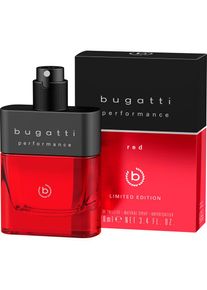 Bugatti, Herren, Eau de Toilette &raquo;Bugatti Performance Red Limited Edition EdT 100ml&laquo; Anziehender Herrenduft mit Grapefruit, Lavendel und Moschus., rot