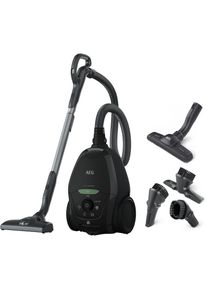 AEG, Bodenstaubsauger &raquo;VX82-1-&Ouml;KO&laquo; 600 W mit Beutel aus 75% Recyclingkunststoff, Black Recycled, Bodenstaubsauger