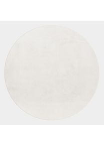 Ayyildiz Teppiche , Hochflor-Teppich »POUFFY 5100«, rund, 20 mm Höhe, Läufer, weicher glatter Softflor, Kaninchen Fell Haptik, waschbar , CREAM , Ø...
