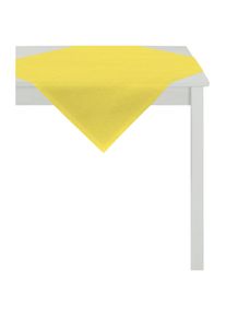 Apelt , Mitteldecke »ALASKA, LOFT STYLE, Rips Uni«, (1 St.) , gelb , B/L: 93 cm x 93 cm