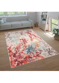 Paco Home, Teppich &raquo;Ryan 932&laquo; rechteckig 12 mm H&ouml;he Kurzflor, modernes abstraktes Design, Wohnzimmer, Schlafzimmer, Mehrfarbig, Polypropylen (PP), B :