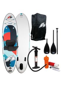 F 2 F2 , SUP-Board »Wave 10,5"«, (Set, mit Paddel, Pumpe, Transportrucksack und Sitz) , blue