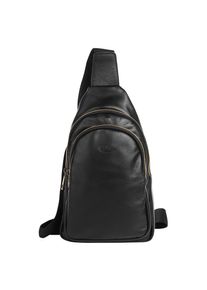 Pike Piké , Umhängetasche echt Leder, Made in Italy , schwarz