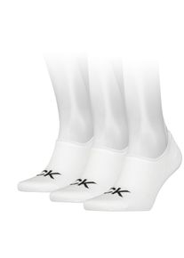 Calvin Klein Jeans , Füßlinge »CK MEN FOOTIE HIGH CUT 3P LOGO«, (3 Paar), No Show Socks, Anti-Slip-Ferse, CK-Logo, High-Cut , white ,...