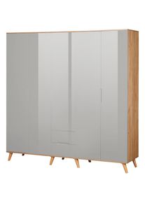Andas , Kleiderschrank »Lund Schlafzimmerschrank Bestseller im skandinavischem Design«, Garderobenschrank mit Premium Innenausstattung, Breite...