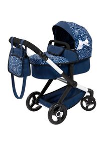 BAYER, Kombi-Puppenwagen &raquo;Xeo, blau Schleife&laquo;, blau, Kombi-Puppenwagen