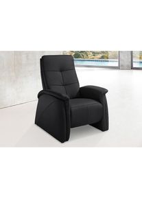 exxpo - sofa fashion , Sessel »Tivoli, Hochlehnsessel, Relaxsessel, Kinosessel, bequem«, (Set), mit Relaxfunktion, schmale Armlehnen , schwarz