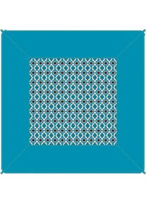 BENT, Outdoorteppich &raquo;Carpet oriental/ -Caribbean&laquo; rechteckig 4 mm H&ouml;he PFC frei, light blue hawaiin print, Polyester, B : 250 cm 1 Stk. -4 mm, light 