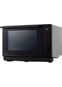 Panasonic, Mikrowelle &raquo;NN-DS59NMETG&laquo; Dampfgarfunktion Grill Mikrowelle Ober-/Unterhitze 1960 W, Schwarz / Edelstahl, Mikrowelle
