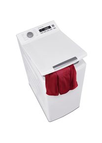 Hanseatic , Waschmaschine Toplader »HTW712C«, 7,0 kg, 1200 U/min , weiß , Display mit Restlaufanzeige