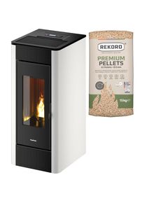 FreePoint, Pelletofen &raquo;Indaco 11&laquo;, schwarz,