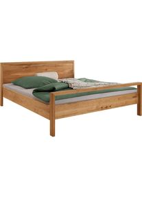 Home Affaire, Massivholzbett &raquo;Huven, hohe Belastbarkeit: 200kg je Seite&laquo; in 4 Breiten, Einlasstiefe 16 oder 20cm, komplett aus massiver Eiche, FSC -