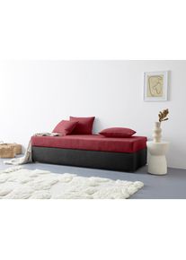 Maintal , Polsterliege »Diana« , rot/schwarz