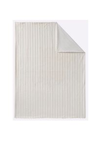 HEINE HOME, Plaid, creme, 100% Polyester, B/L: 150 cm x 200 cm, creme