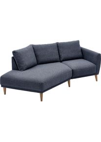 ATLANTIC HOME COLLECTION, 2, 5-Sitzer &raquo;Elvis&laquo; Polsterecke mit offenem Ende im skandinavischen Stil, Massivholzf&uuml;&szlig;e, anthrazit, 79% PES; 21% PP, B/H/T: