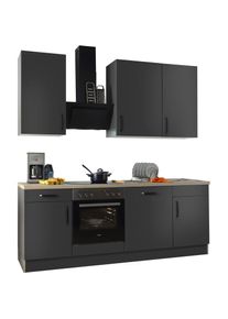 Wiho-Küchen wiho Küchen , Küchenzeile »"Simi", wahlweise mit E-Geräten, mit verstellbaren Füßen« Soft-Close-Funktion in Schubkästen und Auszügen, Breite 220 cm...